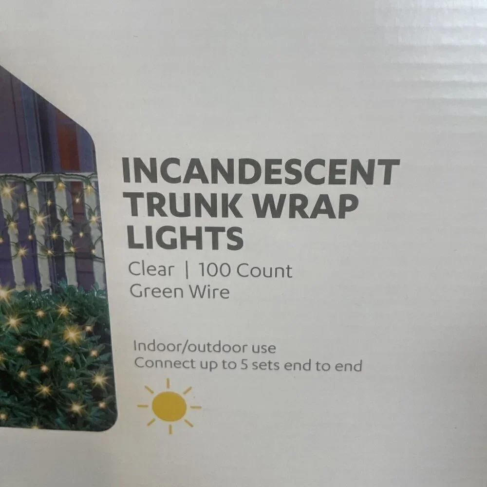 2 NEW Packages - Trunk Net Light 150 6’ x 2' Ft Clear Green Wire Indoor/outdoor